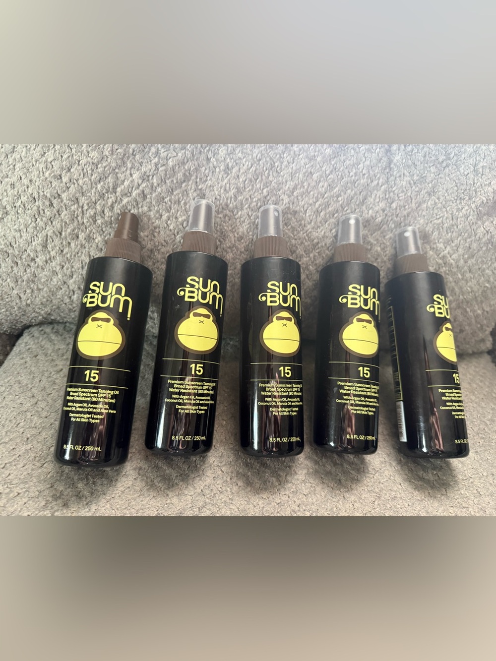 SPF 15 Tanning Oil Spray - Black/Yellow